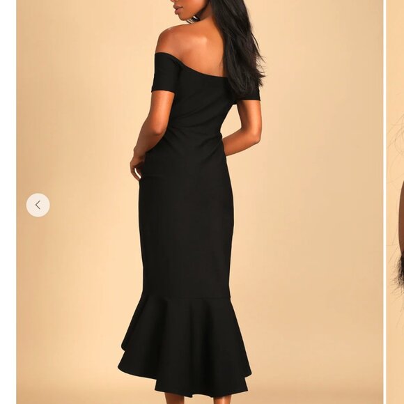 Black Midi Dress - Picture 3 of 3